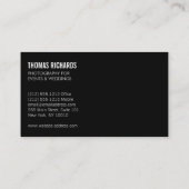 Vetgrijze Grunge-penseelstreek Visitekaartje (Achterkant)