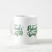 Vetgroene Ierse Quote St. Patrick Mok (Voorkant links)