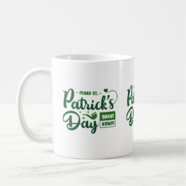 Vetgroene Ierse Quote St. Patrick Mok
