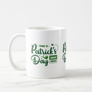 Vetgroene Ierse Quote St. Patrick Mok