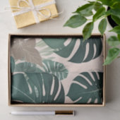 Vetgroene Monstera laat tropisch Oerwoud achter Tissuepapier (Geschenk)