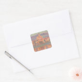 Vétheuil (1901) Claude Monet Impressionisme art. Vierkante Sticker (Envelop)