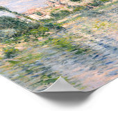 Vetheuil in de zomer door Claude Monet Poster (Hoek)