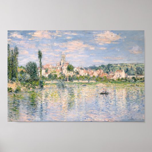 Vetheuil in de zomer door Claude Monet Poster (Voorkant)