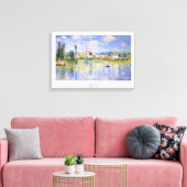 Vetheuil in Summer Claude Monet Canvas Afdruk (Insitu (Woonkamer))