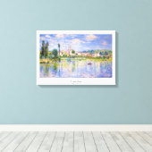 Vetheuil in Summer Claude Monet Canvas Afdruk (Insitu (Houten vloer))