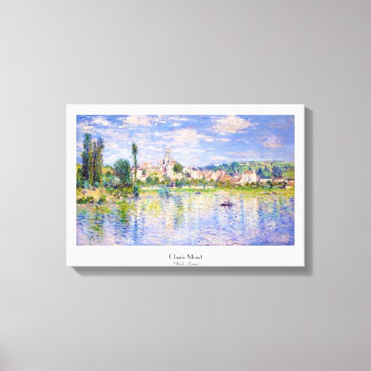 Vetheuil in Summer Claude Monet Canvas Afdruk (Voorkant)