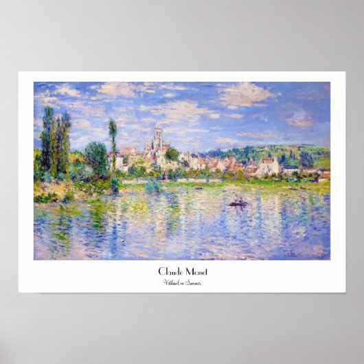 Vetheuil in Summer Claude Monet Poster (Voorkant)