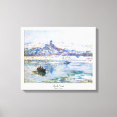 Vetheuil in Winter Claude Monet Canvas Afdruk (Voorkant)