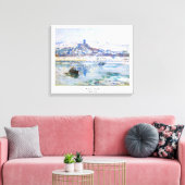 Vetheuil in Winter Claude Monet Canvas Afdruk (Insitu (Woonkamer))