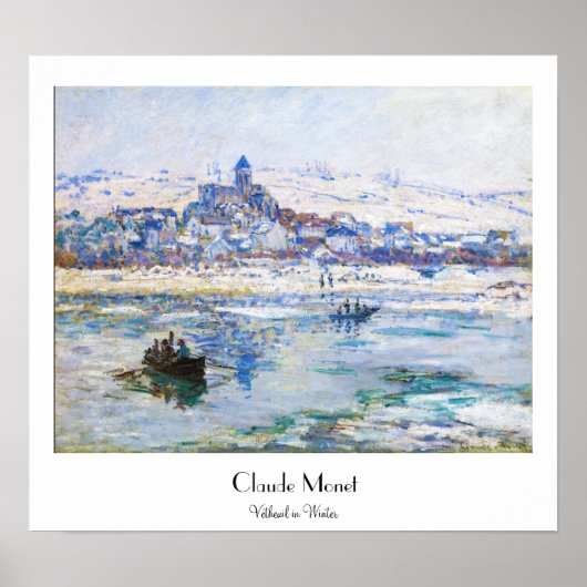 Vetheuil in Winter Claude Monet Poster (Voorkant)