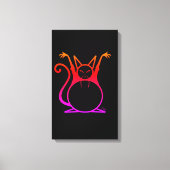Vethoofdkat Canvas Afdruk (Voorkant)