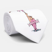 Vetjongens in roze Tutus Ballet Stropdas (Opgerold)