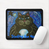 Vetkat Het stelen van de maan Muismat (Met muis)
