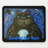Vetkat Het stelen van de maan Muismat (Voorkant)
