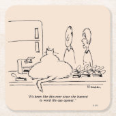 Vetkat Kartonnen Onderzetters (Voorkant)