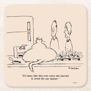 Vetkat Kartonnen Onderzetters