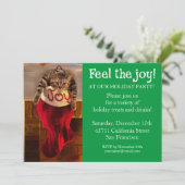 Vetkat met kerststaart kaart (Staand voorkant)