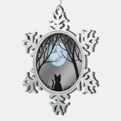 Vetkat Ornament Aangepaste kerstdecoratie met kat (Rechts)