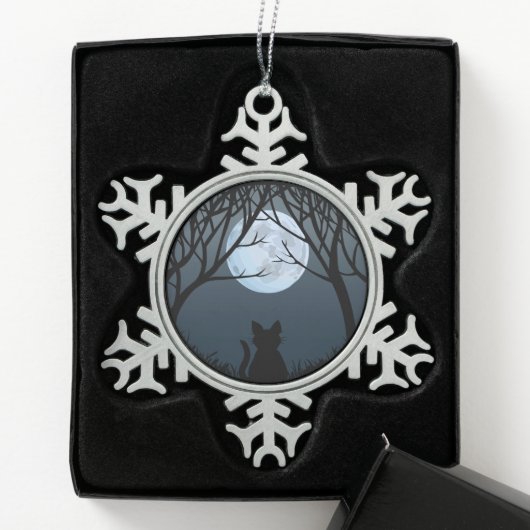 Vetkat Ornament Aangepaste kerstdecoratie met kat (Kistje)