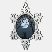 Vetkat Ornament Aangepaste kerstdecoratie met kat (Rechts)