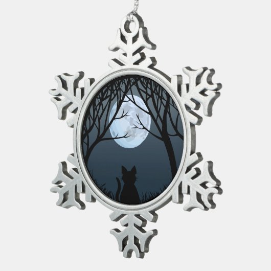 Vetkat Ornament Aangepaste kerstdecoratie met kat (Rechts)