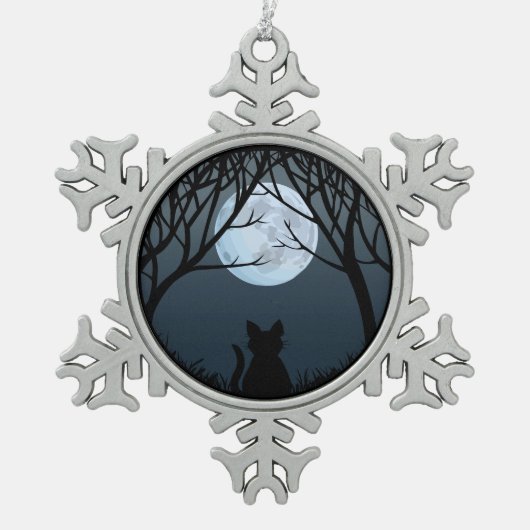 Vetkat Ornament Aangepaste kerstdecoratie met kat (Voorkant)