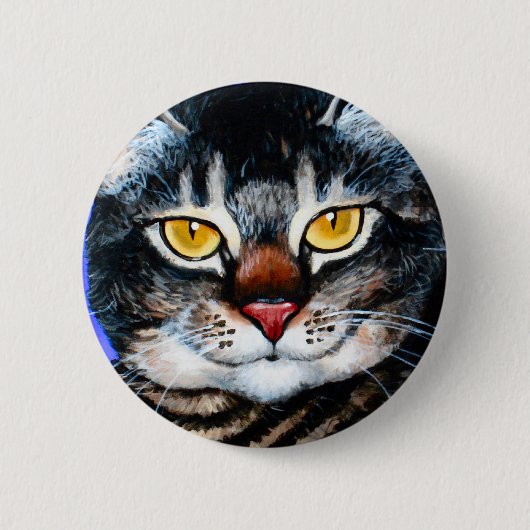 Vetkat Ronde Button 5,7 Cm (Voorkant)