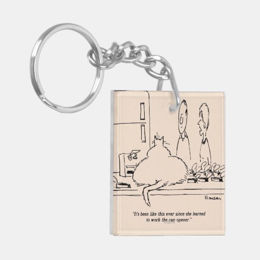 Vetkat Sleutelhanger (Voorkant Links)