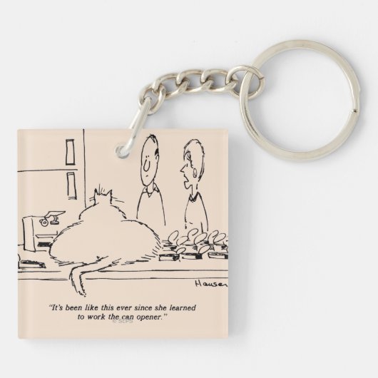 Vetkat Sleutelhanger (Achterkant)