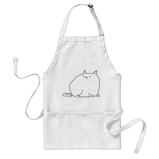 vetkat standaard schort (Voorkant)