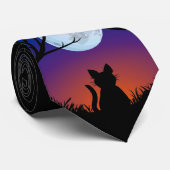 Vetkat Stropdassen Stijlvolle zwarte kat Stropdass (Opgerold)