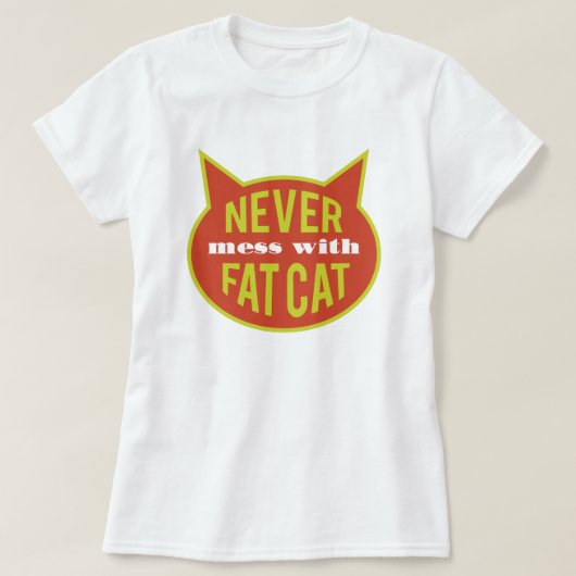 Vetkat T-shirt (Design voorkant)