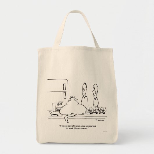 Vetkat Tote Bag (Voorkant)