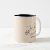 Vetkat Tweekleurige Koffiemok (Voorkant rechts)