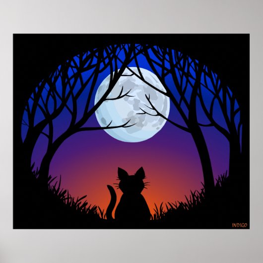 Vetkatje Poster Cute Cat Lover Prints Posters (Voorkant)