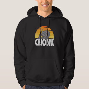 Vetkatten Meme Chonk Cat Fat People Retro Hoodie