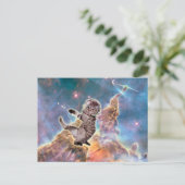 Vetkattenastronaut Briefkaart (Staand voorkant)