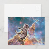 Vetkattenastronaut Briefkaart (Voorkant / Achterkant)