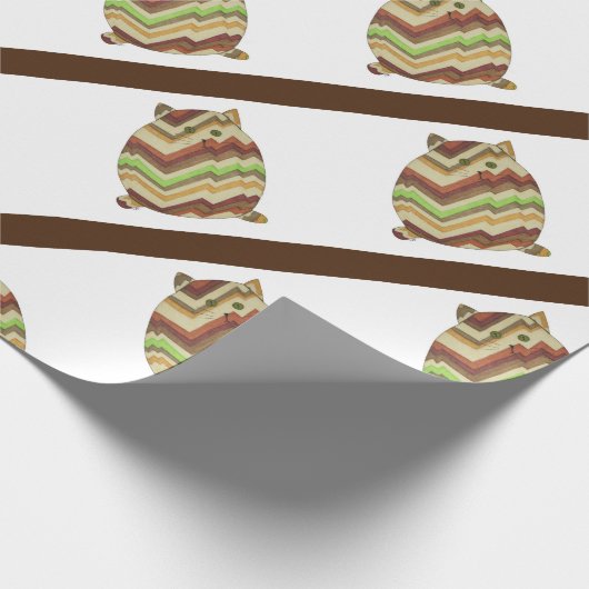 Vetkattenpapier Cadeaupapier (Hoek)