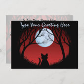 Vetkattenuitvindingen Aangepaste kattenuitloop Kaa Kaart (Voorkant / Achterkant)