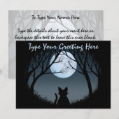 Vetkattenuitvindingen Aangepaste kattenuitloop Kaa Kaart (Voorkant / Achterkant)