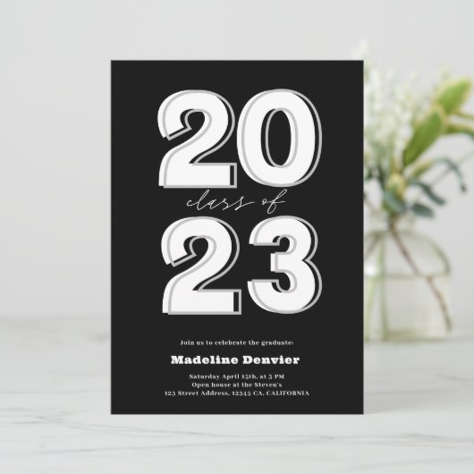 Vetklasse van het afstuderen van 2023 manuscript z kaart (Staand voorkant)