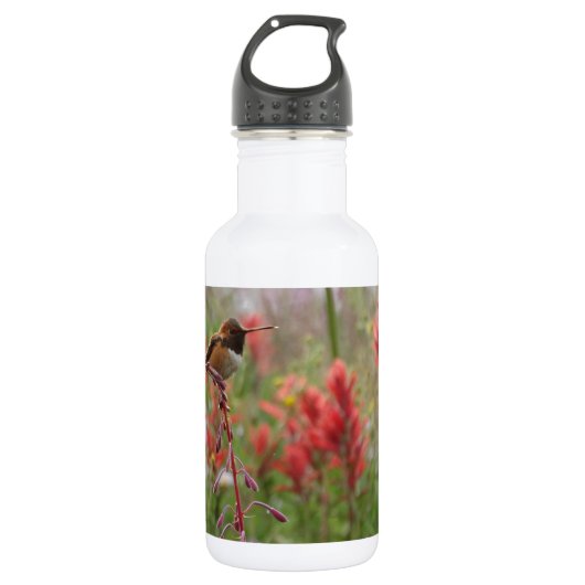 Vetkleine vogel waterfles  (Voorkant)