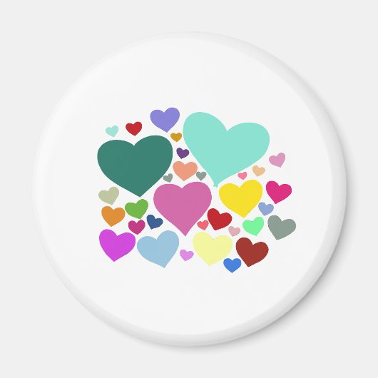 Vetkleurig, kleurrijk, magneet (Voorkant)