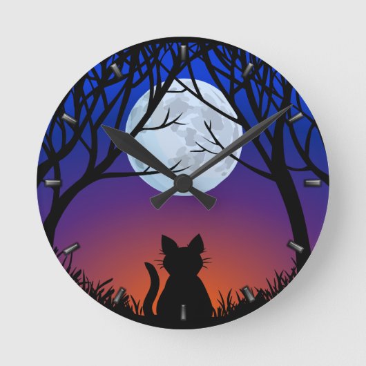 Vetklokklok Cute Cat Lover wandklokken & decor (Voorkant)