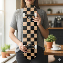 Vetkwadraatruit skateboarddekpatroonontwerp