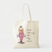 Vetman in Tutu Funny Ballet Sack Tote Bag (Voorkant)