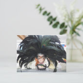 Vetmasker Briefkaart (Staand voorkant)