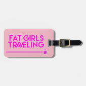 Vetmeisjes Bagagelabel reizen (Voorkant horizontaal)